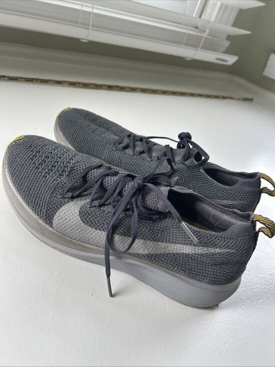 Nike Other - Men’s Nike Zoom Fly Flyknit Dark Gray Size 8 Running Shoes Sneakers 2018 EUC!